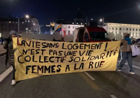 Une vie sans logement n'est pas une vie ! Collectif solidarité entre femmes à la rue